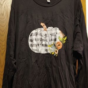 Hello pink fall shirt